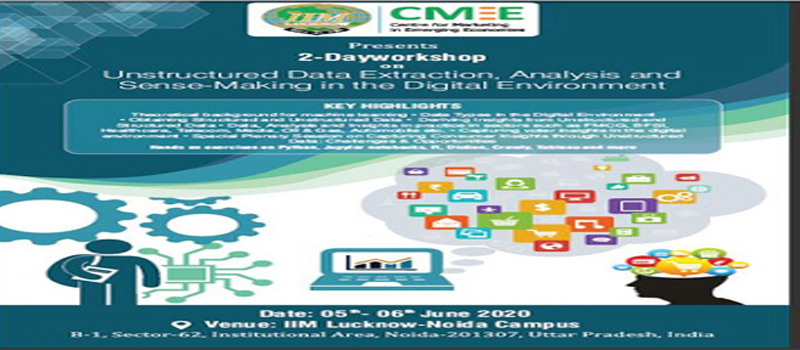 Workshop on Unstructured Data Extraction, Analysis and Sense-Making in the Digital Environment